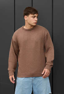 Фото - Коричневый мужской свитер Staff 102 brown - Men box