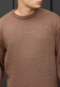 Фото - Коричневый мужской свитер Staff 102 brown - Men box