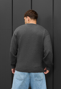 Фото - Теплый свитер в цвете графит Staff 102 hraphite - Men box