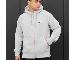 Фото - Світло-сіре худі на замку Staff light gray logo zip - Men box