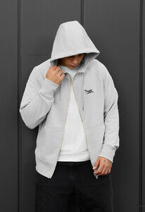 Фото - Світло-сіре худі на замку Staff light gray logo zip - Men box