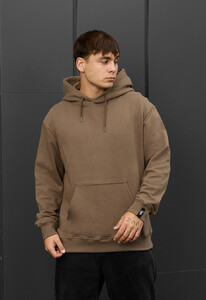 Фото - Однотонне худі для чоловіків Staff brown basic - Men box