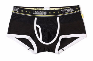 Фото - Чоловічі труси боксерки Pink Hero. Колір чорний. Артикул: 04-0594 - Men box