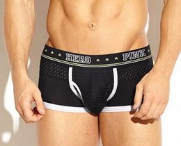 Фото - Чоловічі труси боксерки Pink Hero. Колір чорний. Артикул: 04-0594 - Men box