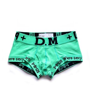 Фото - Чоловічі повсякденні труси боксери D.M. м'ятного кольору - Men box