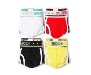 Фото - Модні боксери Pink Hero блакитного кольору з білими вставками - Men box