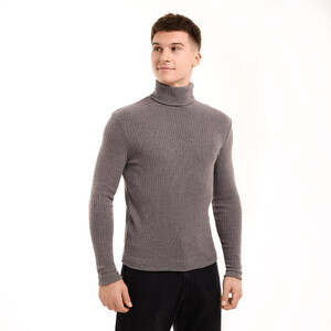 Фото - Чоловічий гольф Prestige від Pobedov темно-сірого кольору - Men box