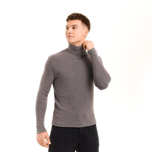 Фото - Чоловічий гольф Prestige від Pobedov темно-сірого кольору - Men box