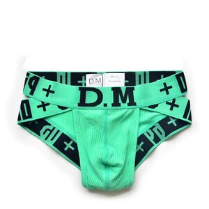 Фото - Нижнее белье для мужчин D.M. яркие бирюзовые брифы - Men box