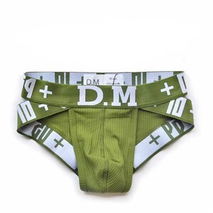 Фото - Нижнее белье брифы для мужчин от D.M. в цвете хаки - Men box