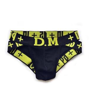 Фото - Трусы мужские брифы хлопок D.M. в черном цвете - Men box