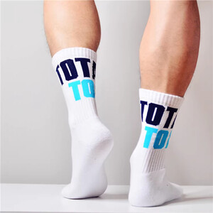 Фото - Мужские носки TOTAL TOP Gay для спорта от D.M. белого цвета - Men box