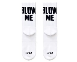 Фото - Спортивні шкарпетки BLOW ME Gay для чоловіків D.M. білого кольору - Men box