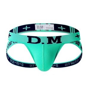 Фото - Сексуальные мужские трусы D.M. джоки бирюзового цвета - Men box