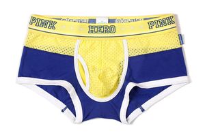 Фото - Боксери жовто-синього кольору Pink Hero - Men box