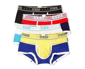 Фото - Боксери жовто-синього кольору Pink Hero - Men box
