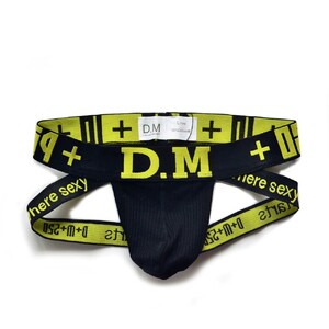 Фото - Эротические мужские трусы от бренда D.M. черные джоки - Men box