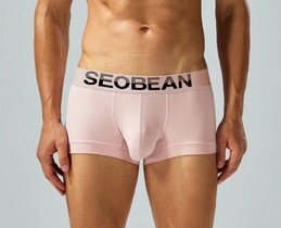 Фото - Мужские боксеры Seobean персикового цвета из хлопка - Men box