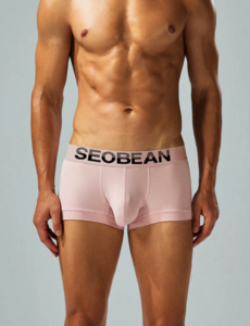 Фото - Мужские боксеры Seobean персикового цвета из хлопка - Men box