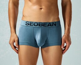Фото - Мужские боксеры Seobean синe-серого цвета - Men box