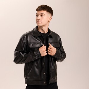 Фото - Молодежная куртка из экокожи Arkon от бренда Pobedov - Men box