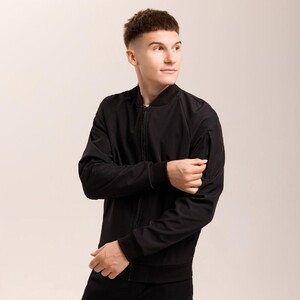Фото - Повседневный черный бомбер от бренда Pobedov Thunder - Men box