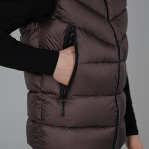 Фото - Мужской шоколадный жилет Pobedov Puffer демисезонный с пуховым наполнителем - Men box