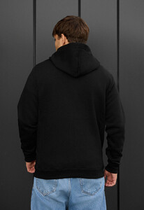 Фото - Повседневное черное худи Staff zip black fleece - Men box