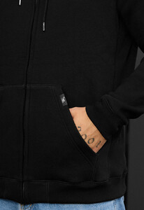 Фото - Повседневное черное худи Staff zip black fleece - Men box
