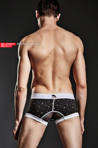 Фото - Сірі боксери з білою гумкою SuperBody - Men box
