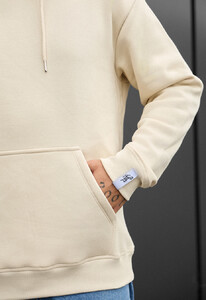 Фото - Однотонне утеплене худі Staff milk basic fleece - Men box