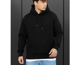 Фото - Повседневное черное худи Staff black oversize fleece - Men box