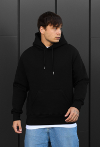 Фото - Повседневное черное худи Staff black oversize fleece - Men box