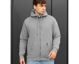 Фото - Повседневное серое худи Staff zip gray fleece - Men box