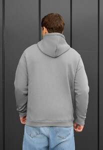 Фото - Повседневное серое худи Staff zip gray fleece - Men box