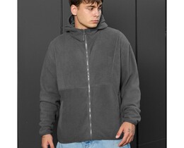 Фото - Флисовое худи для мужчин Staff gray zip fleece oversize - Men box
