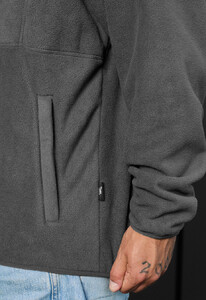 Фото - Флисовое худи для мужчин Staff gray zip fleece oversize - Men box
