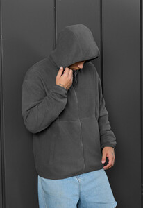 Фото - Флисовое худи для мужчин Staff gray zip fleece oversize - Men box