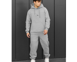 Фото - Чоловічий теплий костюм Staff say light gray logo fleece - Men box