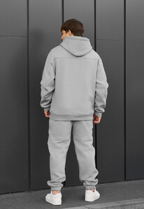 Фото - Мужской теплый костюм Staff say light gray logo fleece - Men box