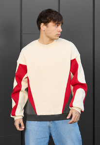 Фото - Яскравий теплий світшот Staff mix oversize fleece - Men box