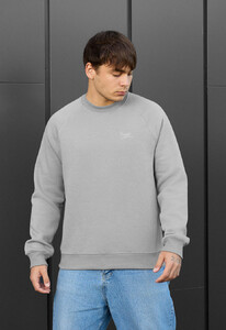 Фото - Теплий світшот Staff light gray logo fleece - Men box