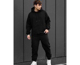 Фото - Зимний спортивный костюм Staff es black oversize fleece - Men box