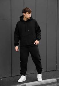 Фото - Зимний спортивный костюм Staff es black oversize fleece - Men box