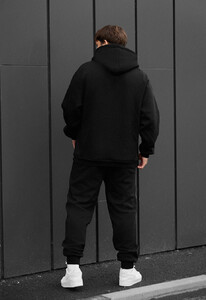 Фото - Зимний спортивный костюм Staff es black oversize fleece - Men box