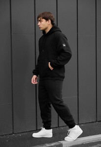 Фото - Зимний спортивный костюм Staff es black oversize fleece - Men box