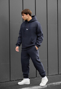 Фото - Мужской теплый костюм Staff say navy logo fleece - Men box