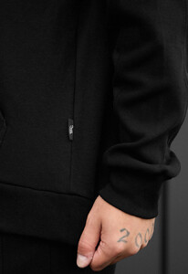 Фото - Теплый оверсайз костюм Staff cr black oversize fleece - Men box