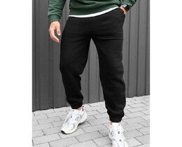 Фото - Зимові спортивні штани Staff black fleece - Men box