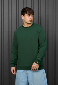 Фото - Однотонный теплый свитшот Staff green basic fleece - Men box